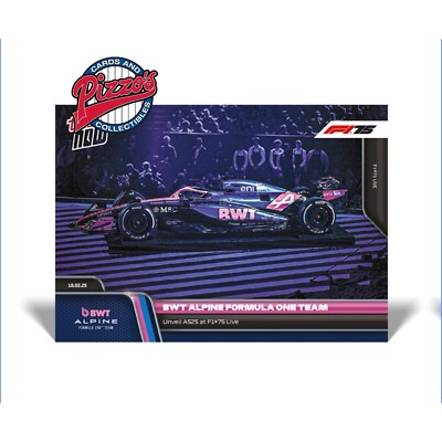 BWT Alpine Team F1  Unveil A525 F175 2025 Formula 1 Topps NOW Card 6 In Hand