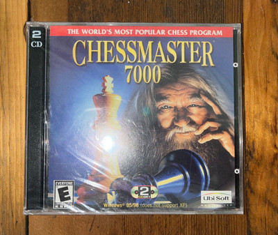 CHESSMASTER 7000 (PC, 1999) 2 Discs-Set, Windows 95/98 Ubisoft CLASSIC - NEW!