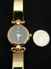 Wristwatch, Lady's, Michel Herbelin, Faux Diamond, Gold NOS 1980s France