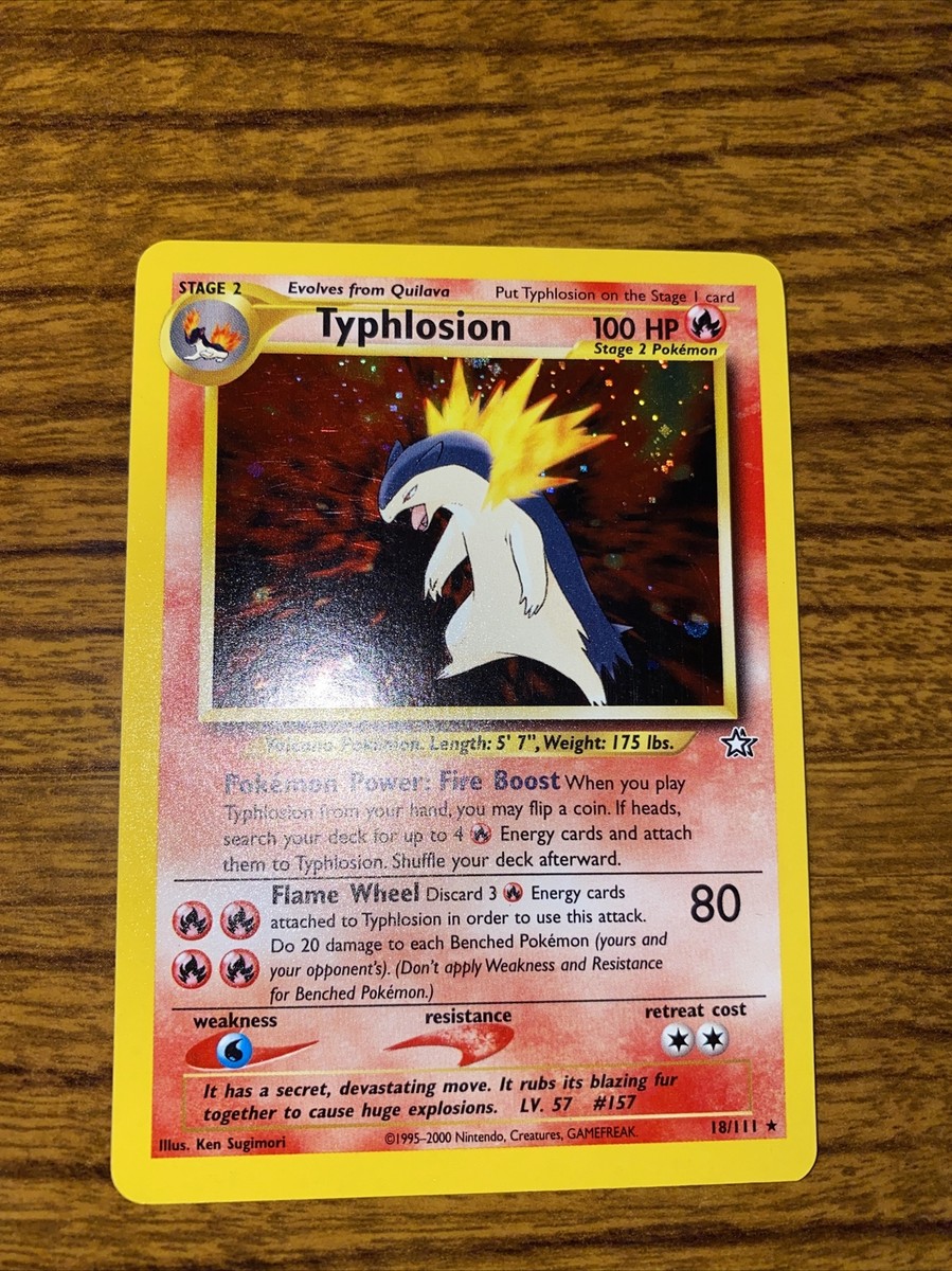 Pokemon - Typhlosion - HoloFoil Raro! - Neo Genesis - 18/111 - Veja as  fotos!