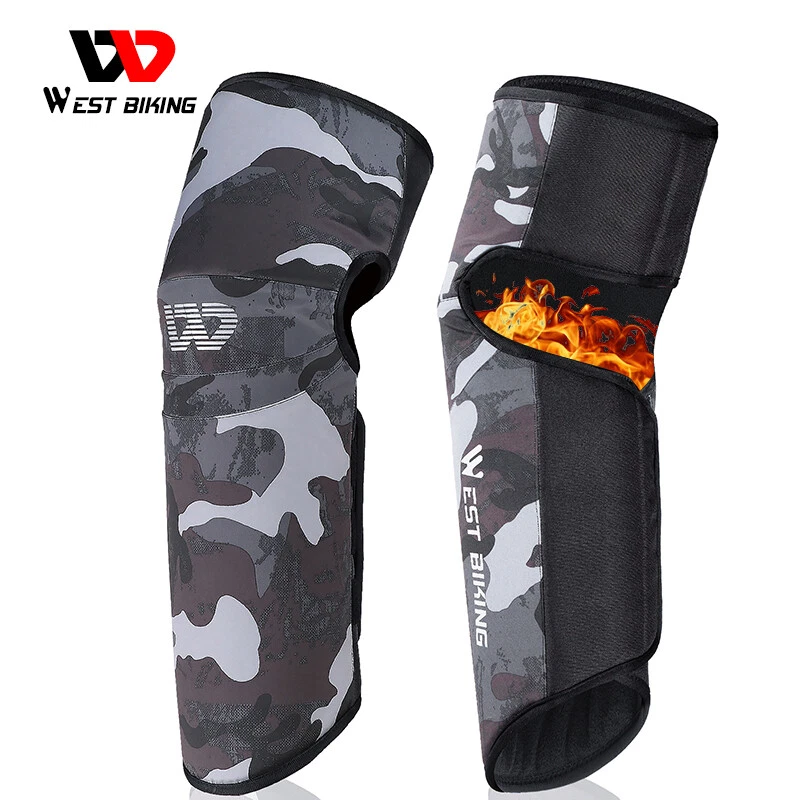 WEST BIKING Winter Warm Motorcycle Knee Pads Thermal Leg Warmers Cycling Guard