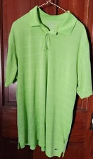 Champion Golf Polo Shirt Size Large Duo Dry Neon Green Mens Top
