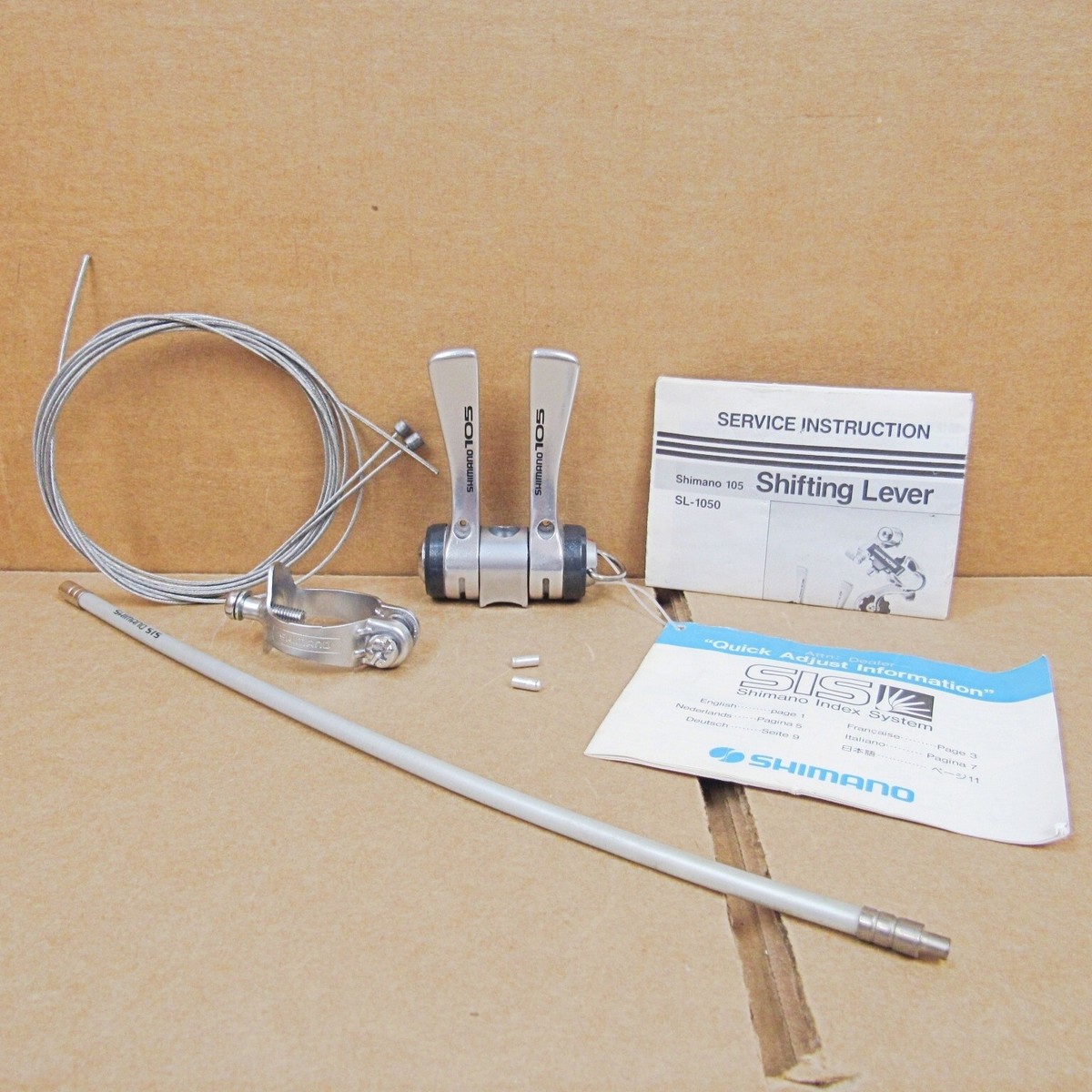 New-Old-Stock Shimano 105 6-Speed Index Shifters with Polished