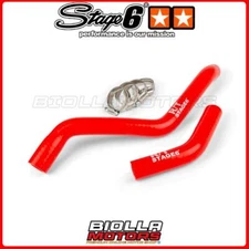 S6-01219301/RE RADIATOR TUBES STAGE6 R/T RED DERBI GPR 50CC RACING VON '05 PRI