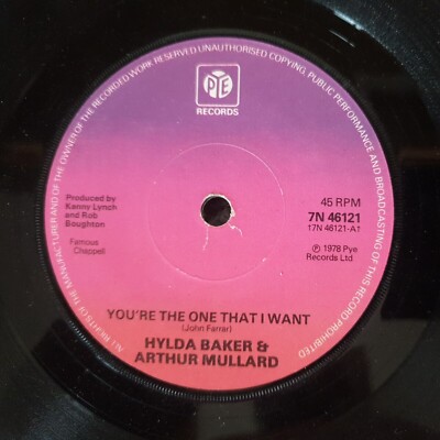   Hylda Baker & Arthur Mullard - You're The One That I Want     VINYL 7'' .. EX