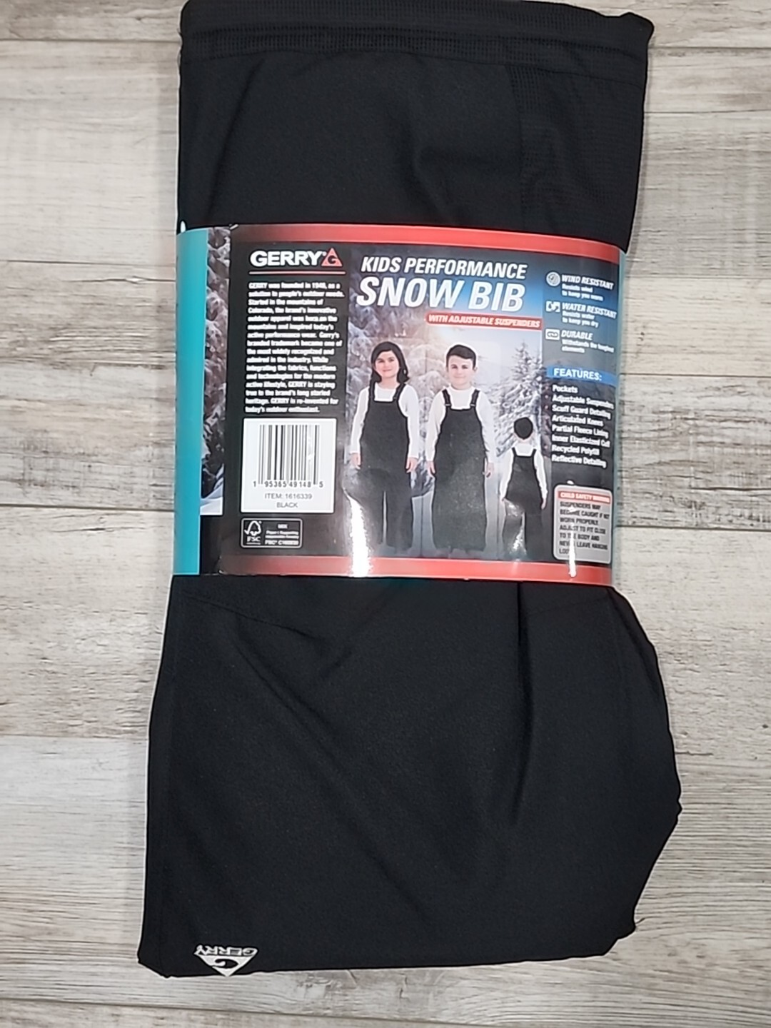 Gerry Kids Performance Snow Bib/Pants Adjustable Suspenders Black 4T eBay