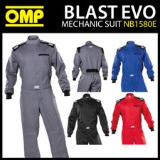 OMP Blast Evo Mechanic Overalls Team Pitcrew Indoor Karting Suit All Sizes