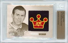 2007 SPORTKINGS LOGO #LC26 - 1/1 MAURICE RICHARD - EMBROIDERED SPORTKINGS PATCH!