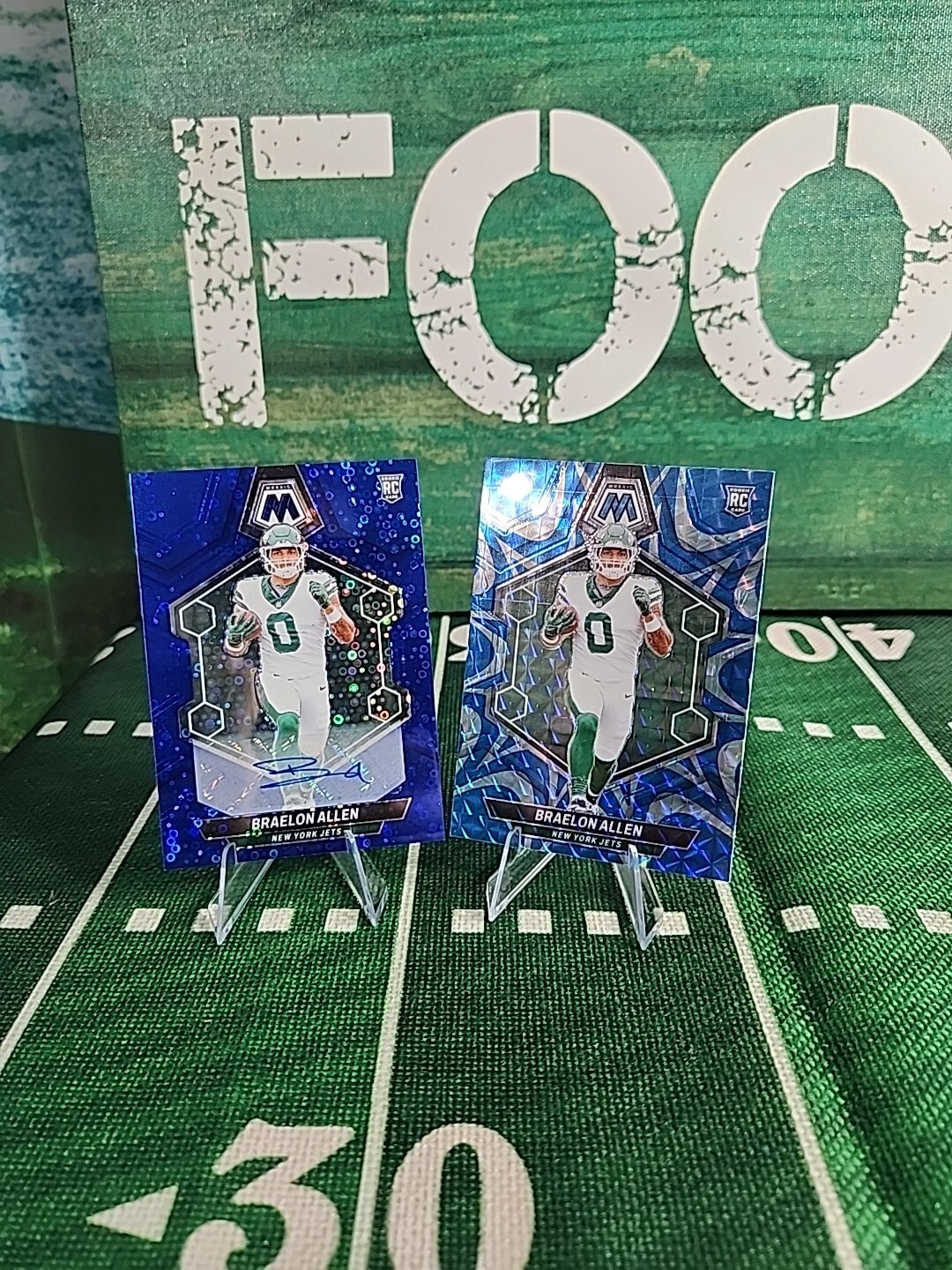 2024 Panini Mosaic No Huddle Braelon Allen Rookie No Huddle Blue Prizm Auto🔥🔥