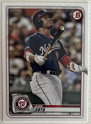 Juan Soto 2020 Bowman #10 Washington Nationals Free Shipping
