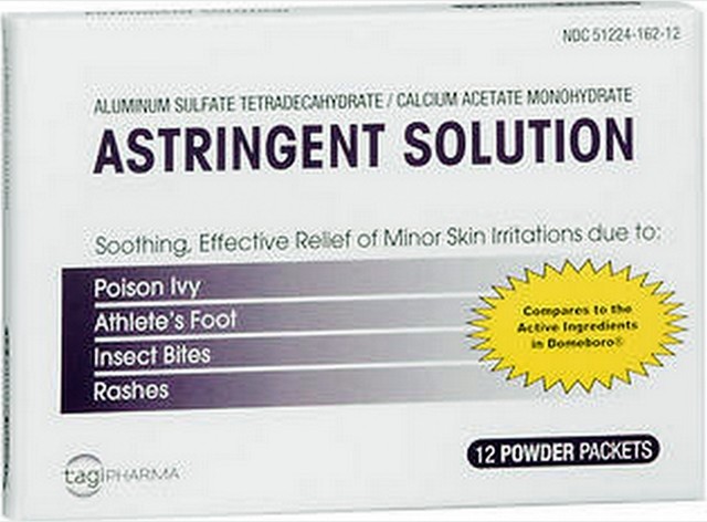 ASTRINGENT POWDER Packets for SKIN RASH, ITCH, POISON IVY