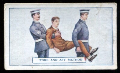 Tabakkarte, Godfrey Phillips, Erste Hilfe, 1923, Fore & Aft Methode, #36