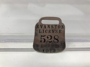 Very Rare : Vintage 1913 Illinois Horse Vehicle License - Over 100 years old !!!