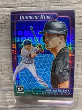 2021 Mike Yastrzemski Donruss Optic Diamond Kings #28 Pandora Purple Prizm /99