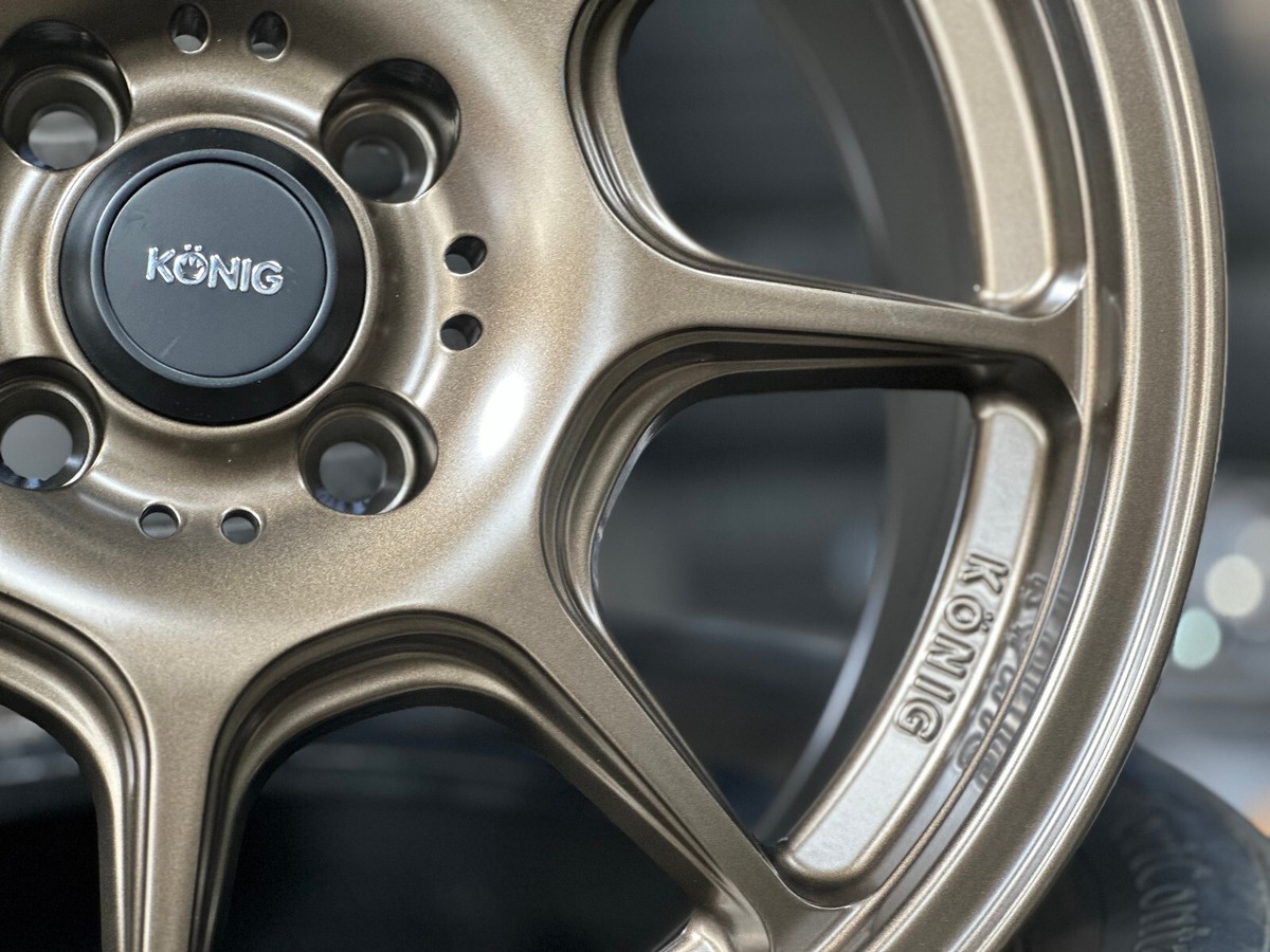 NEW 4x100 (4 Wheel) 16x7.5J KONIG LOCKOUT BRONZE Fits HONDA TOYOTA