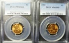 1955-P Lincoln Wheat Cent PCGS MS 65 RED