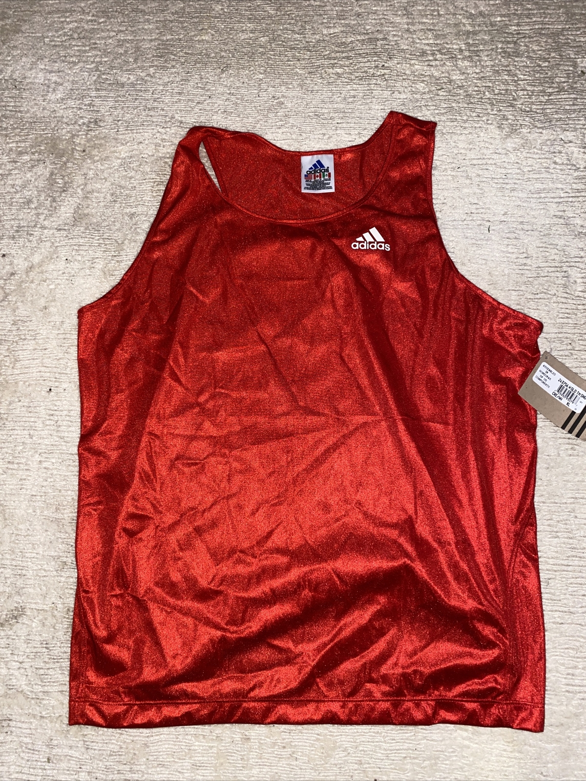 Adidas Vintage Red Soccer Athletic Training Bib, Vest, Pinnie, Pinnies