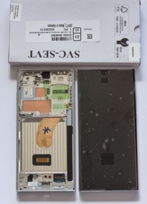 Original OLED Silber für Samsung Galaxy S23 Ultra 5G SM-S918B/DS/U LCD Bildschirm UK