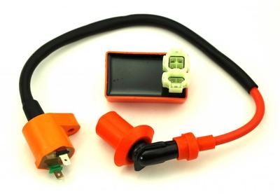 Scooter GY6 Racing CDI + Coil for GY6 50cc 150cc 139QMB Ice Vip NST Lifan Qigqi