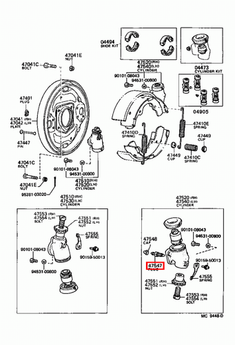 Genuine Toyota Dyna 100 YH81 YH80 LH80 Front Drum Brake Bleed Nipple x2 - Picture 6 of 12