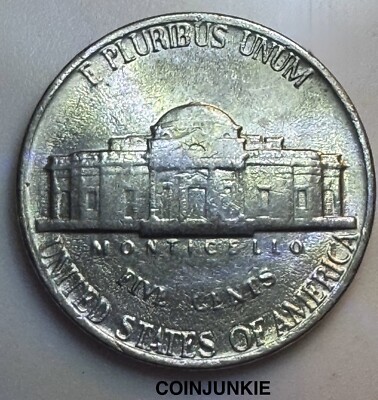 1981 P Jefferson Nickel-FILLED IN REPUNCHED MINT MARK-IMPROPER