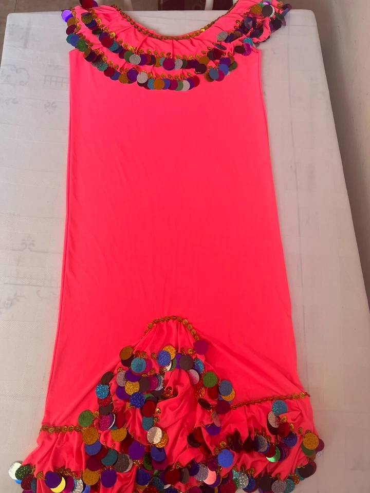 Egyptian sexy new belly dance short dress, Alexandrian girl model, Melaya dress. — 第 2/4 张图片