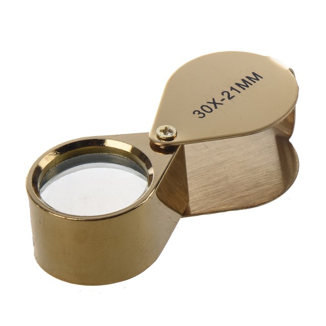 1x(30x 21mm Jewelry Magnifying Glass Loupe Magnifier