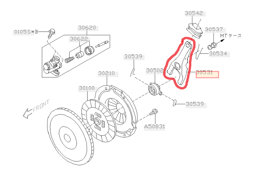 Genuine Subaru Clutch Release Fork Impreza Forester Outback Legacy Baja
