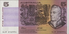 Australien / Australia P.44g 5 Dollars (1991) (1) UNC