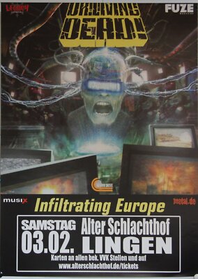 Dr. Living Dead! Original Concert Poster Lingen Alter Schlachthof 2.12.