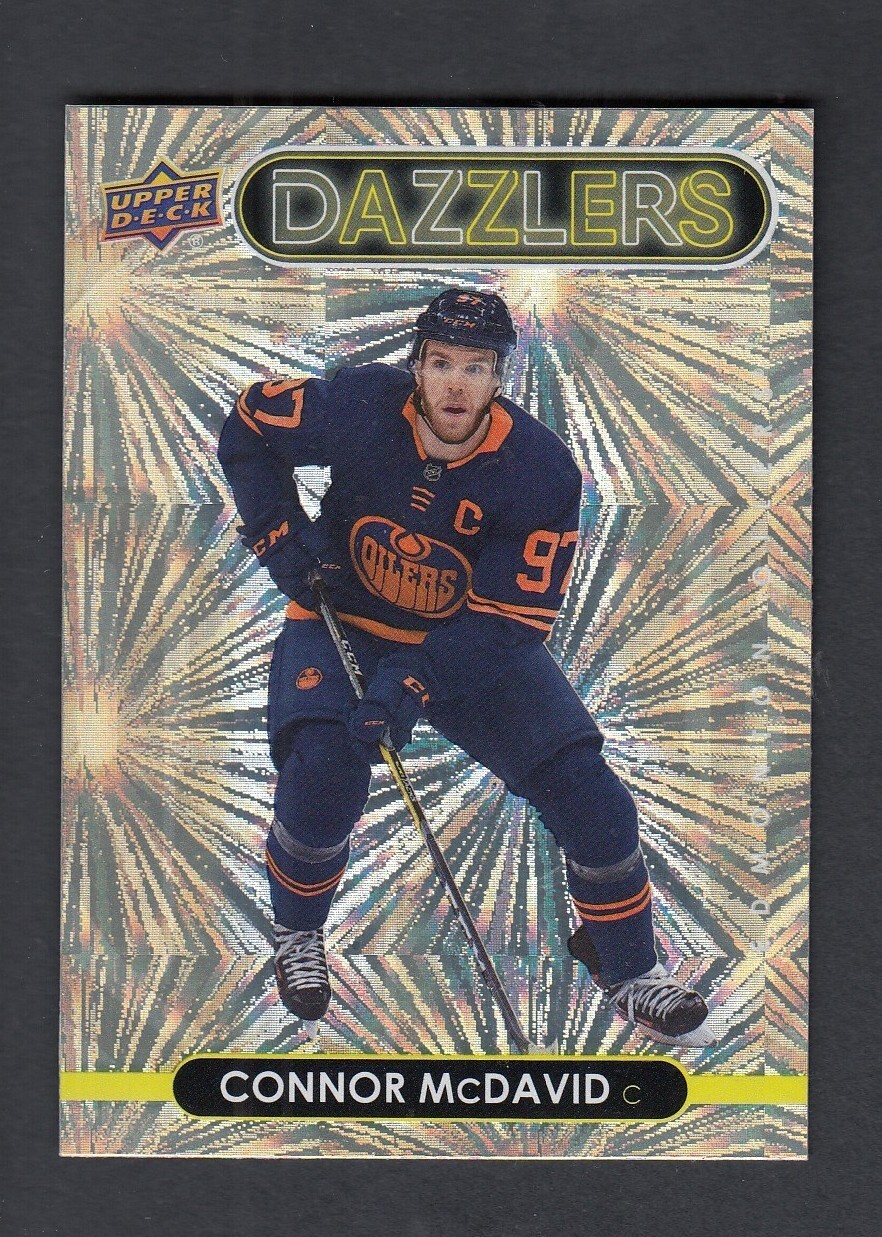 2021-22 Upper Deck Series 1 Orange Dazzlers Oilers #DZ-19 - CONNOR McDAVID