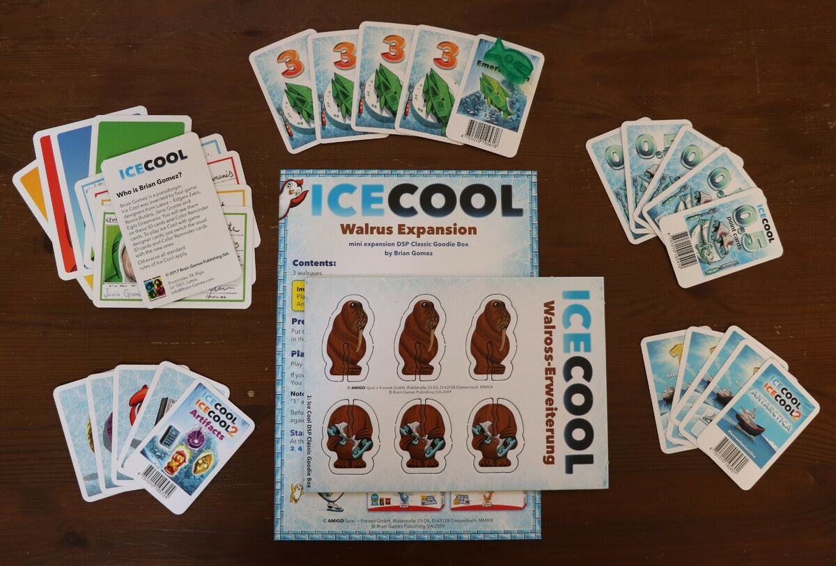 Icecool Ice Cool Board Game Promo Mini Expansions New Unused