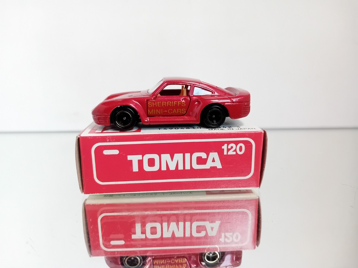トミカ ポルシェ 959 シェリフ 黒 ミニカーショップ ケンボックス トミカ 赤箱(日本製)☆120-1-5
