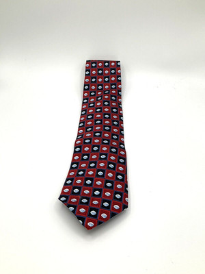 Pfizer Mens 100% Silk Viagra Little Blue Pill Tie Red 58 x 3.75 Medicine Funny