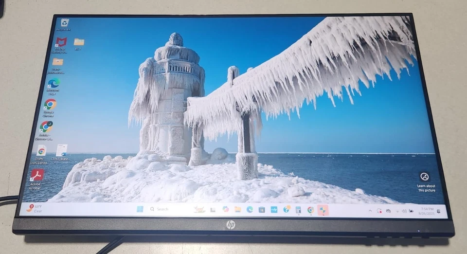 HP V27i 27" FHD 1920x1080 Computer LED HDMI VGA Monitor NO BASE STAND - Image 2 of 4