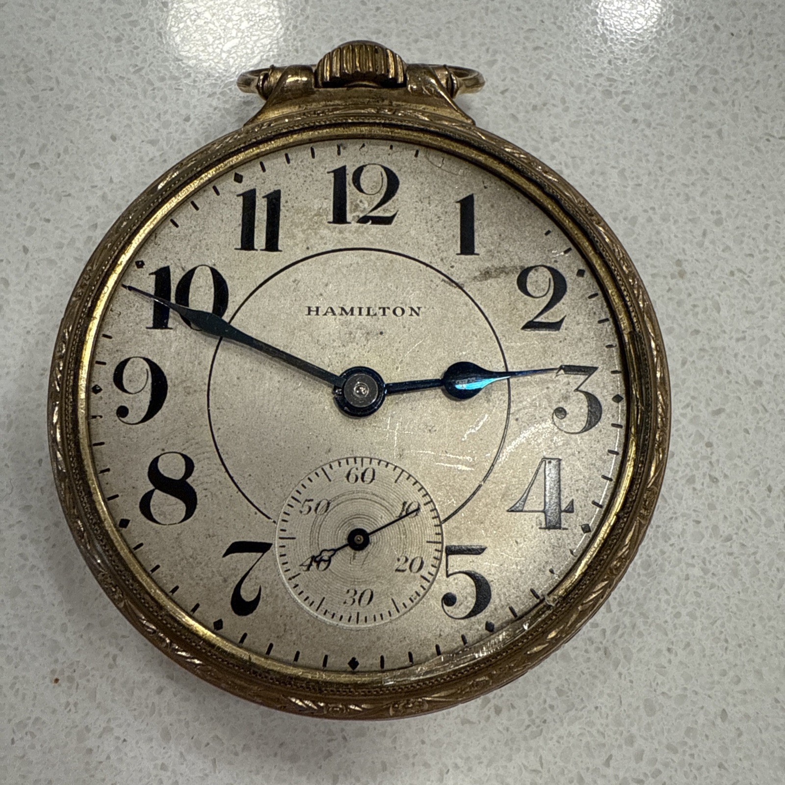 VTG 1906 HAMILTON POCKET WATCH GF CASE GRADE 992 MODEL 1 SZ 16s 21J REPAIR