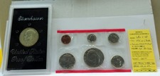 LOT 2 SETS USA DIVISIONAL 1976 AND SILVER DOLLAR PROOF  EISENHOUER 