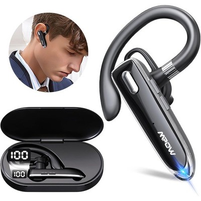 Bluetooth 5.3 Headset Kopfhörer Kabellos Stereo Ohrhörer für Handy mit Mikrofon