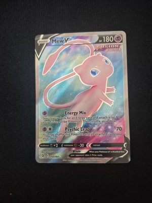 The Pokémon Company Mew V 250/264 Fusion Strike Full Art Holo Ultra Rare EN