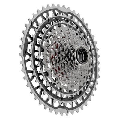 Zahnkranz-Kassette SRAM XG-1351 E1 XPLR  13-fach, 10-46 Zähne, XDR-Body, silber 