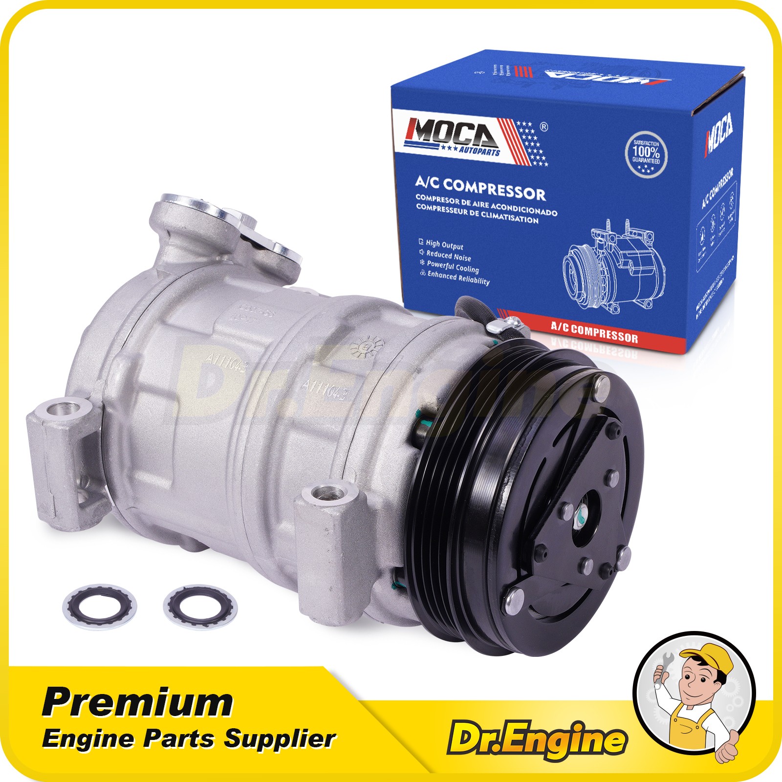 A/C Compressor for GMC Sierra Yukon Chevrolet Tahoe Suburban Silverado&nbsp;V8