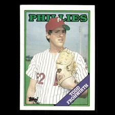 Todd Frohwirth Rookie #378 1988 Topps Philadelphia Phillies Baseball Card MLB. rookie card picture