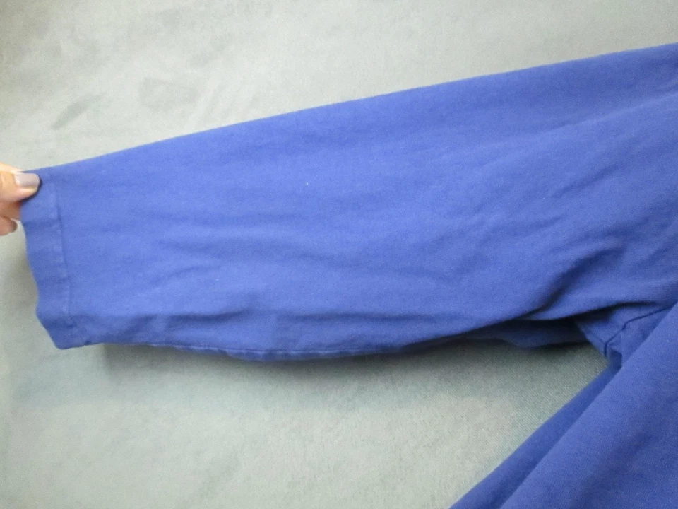 Женский пуловер Fenini 1X синий принт стрекоза туника с длинным рукавом Artsy США - Изображение 4 из 4