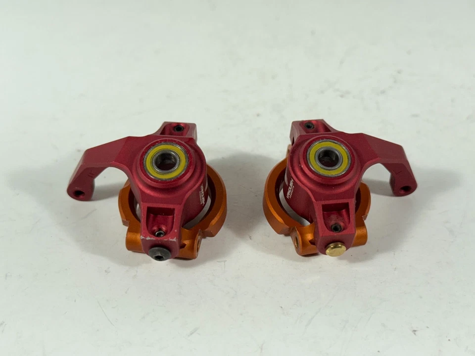 Used Vanquish Products Yeti Front Caster Blocks, Knuckles, Blue Anodized - Image 2 of 4