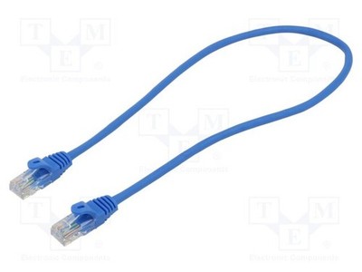 U/UTP blau RJ45-Stecker,beiderseitig Patch cord 5e 0,5m CCA