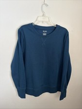 Tek Gear Ultrasoft Fleece Women's L Teal Long Thumb Hole Sleeve Sweatshirt NWOT