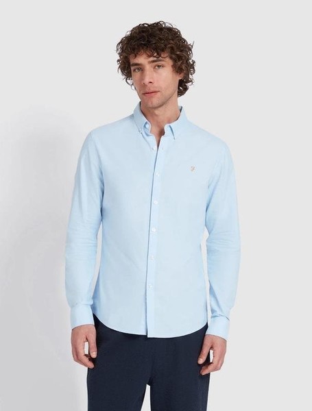 Men Farah Shirt Blue M