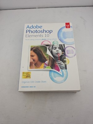 Adobe  Photoshop Elements 10 (Retail (License + Media)) (1 User/s) New Sealed