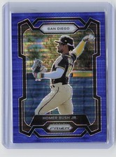 2024 Panini Prizm #59 Homer Bush Jr. Blue Pulsar Prizms #/75