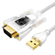 USB to Serial Adapter 9 Pin RS232 to USB Cable DB9 with FTDI Chip FT231 Chips...